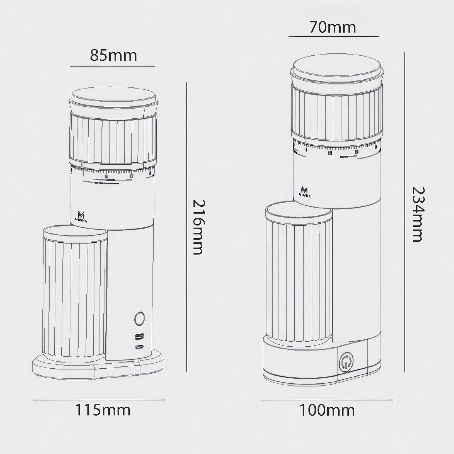 Lastaforest Precision Home Coffee Grinder